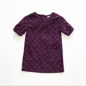 Old Navy plum floral Corduroy dress/tunic  EUC 3T
